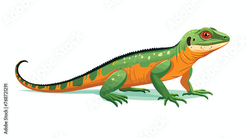 Lizard isolated on white background © inshal