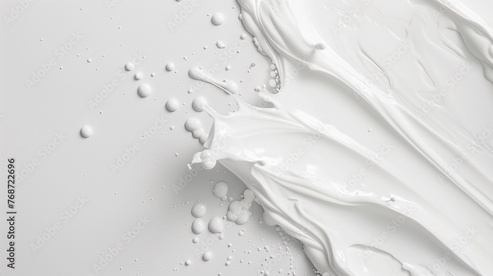 liquid cosmetics cream white background. liquid cosmetics cream white background.