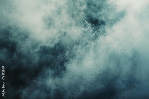 Mysterious floating white fog effect, creating an ethereal and dreamy atmosphere, abstract photo