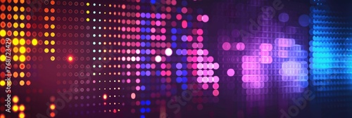 Digital Sound Wave Equalizer with Vibrant Dots, Background