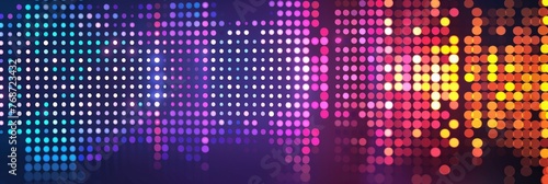 Digital Sound Wave Equalizer with Vibrant Dots, Background