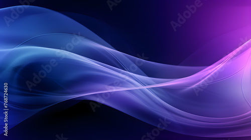 Digital technology purple wave curve abstract graphic poster web page PPT background © yonshan