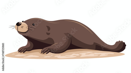 Mole isolated on white background