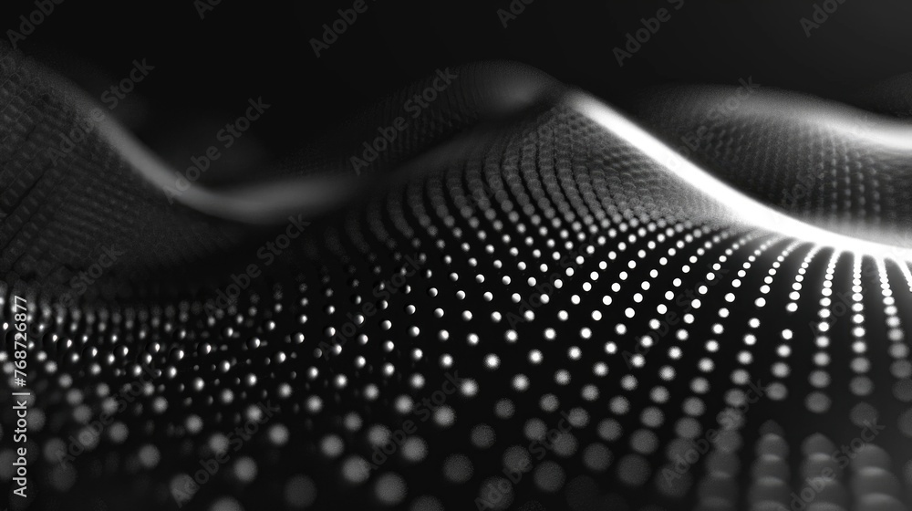 Monochrome Dot Wave Background, Monochrome Dot Wave Background,