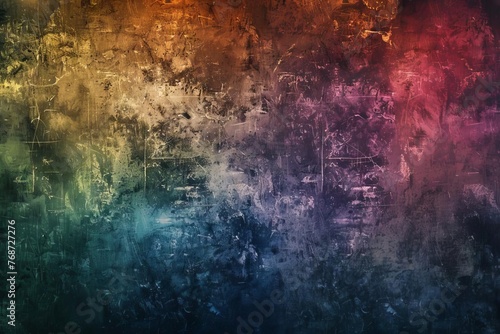 Vintage grunge gradient background with dark colors and rough texture, abstract digital art photo
