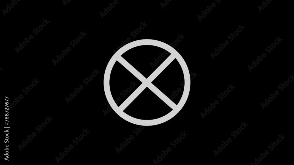 cross animated icon with black background cross animated icon with black background