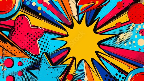 Abstract Pop Art Background