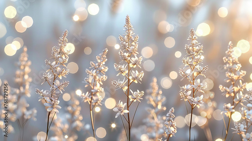 Golden Bokeh Lights: A Festive Background of Blurred Sparkles, Capturing the Joy of the Season