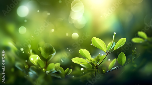 spring green plant grassland landscape abstract graphic poster web page PPT background © yonshan