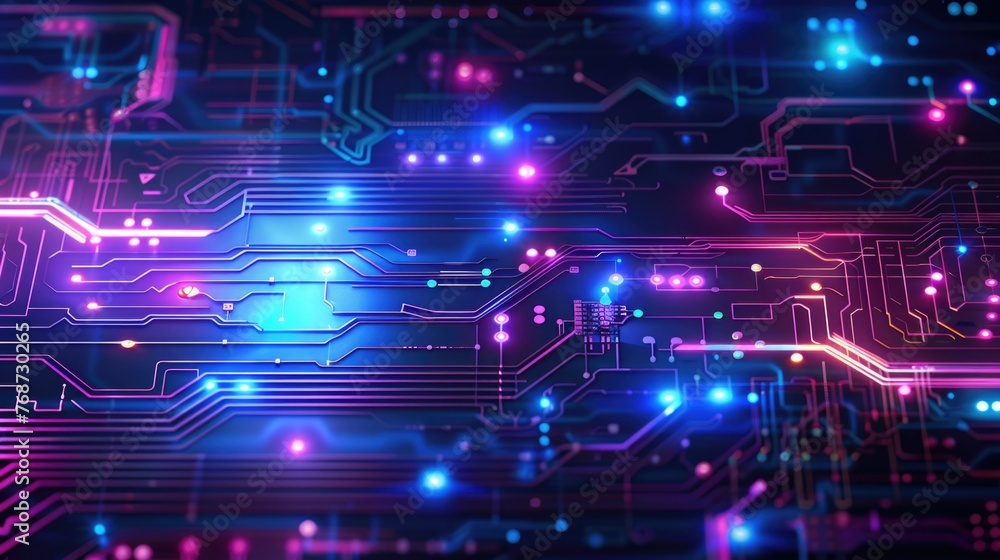 Fototapeta premium Abstract Electronic Circuit Technology Background
