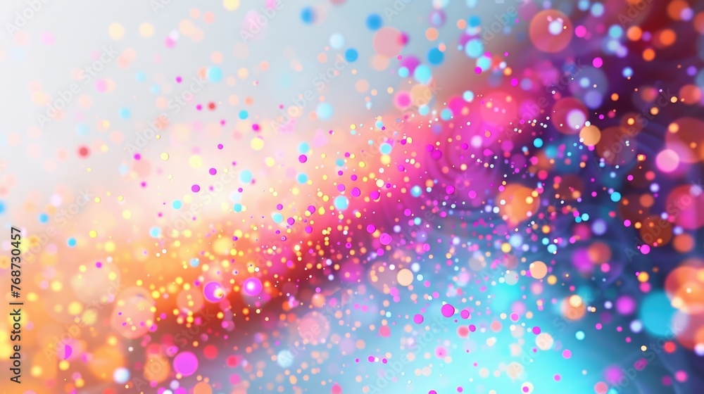 Colorful Light Dot Pixel Glitter Background