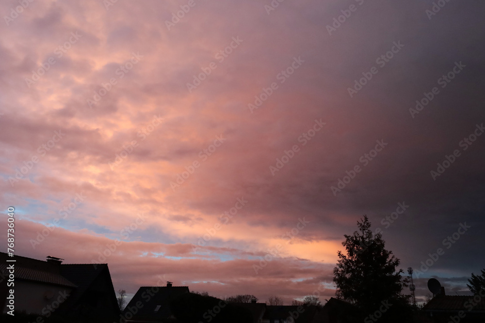 Obraz premium Evening clouds in the sky