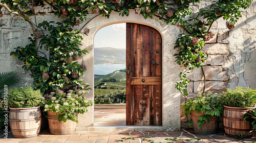 Hidden Courtyards: A Glimpse into Old World Elegance, Where Nature Adorns Ancient Architecture