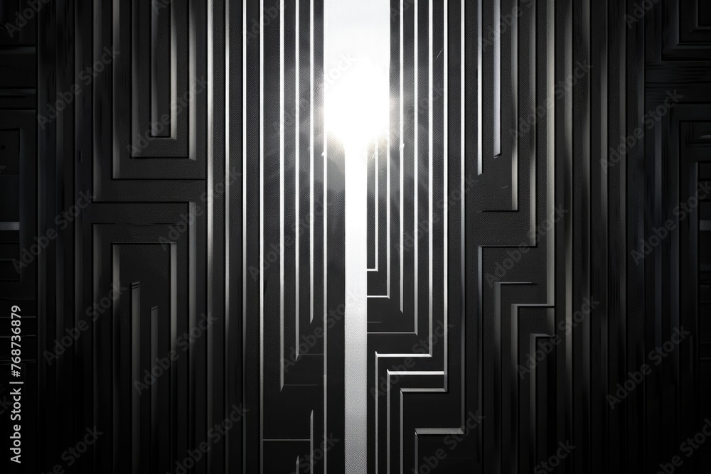 Modern Black and White Linear Background Modern Black and White Linear Background