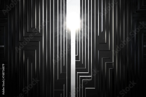 Modern Black and White Linear Background