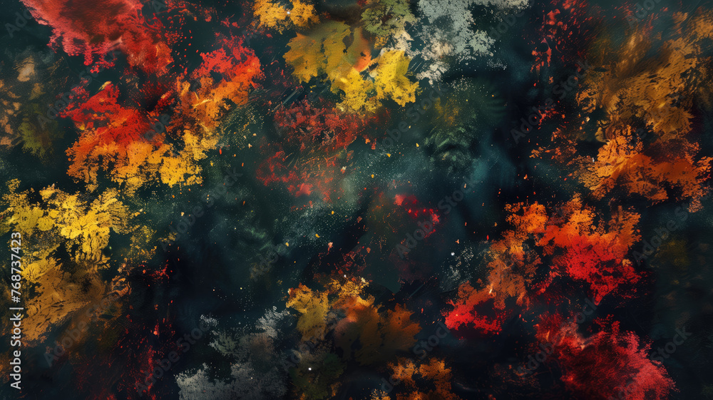 autumn season leaf falling background Generative AI autumn season leaf falling background Generative AI