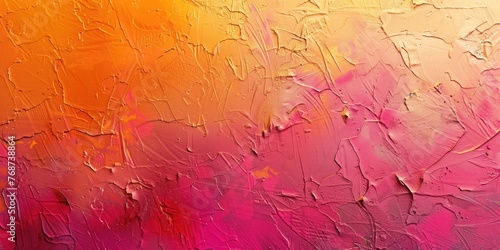 Vibrant Orange-Pink Gradient  Abstract Artistic Texture