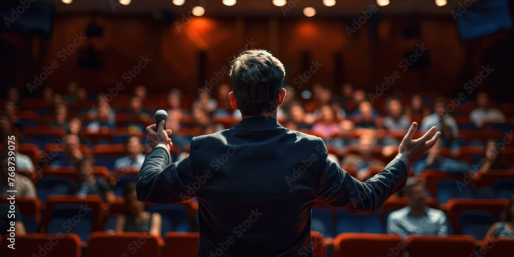 Generate a photography of fear of public speaking Generate a photography of fear of public speaking