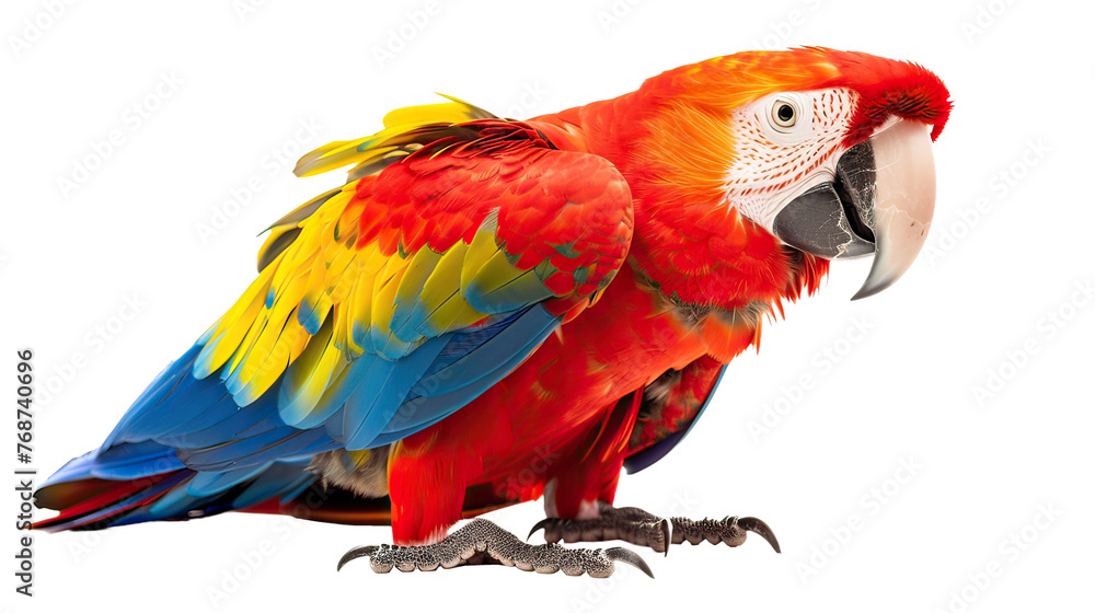 Obraz premium Scarlet Macaw Ai Generative