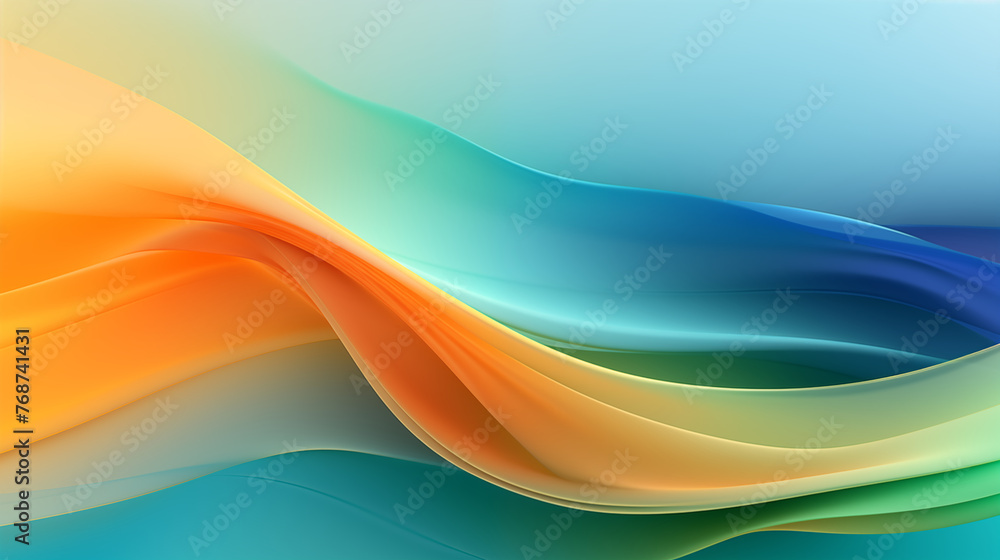 Colorful Abstract Wave Design for Creative Backgrounds Stock ...