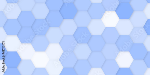 Abstract background for design. Abstract blue hexagon background for backdrop. Seamless pattern of the hexagonal image. Vector illustration