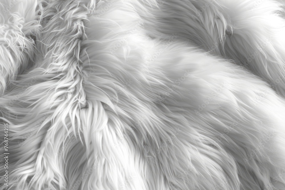 Soft White Fur Texture Close-up Soft White Fur Texture Close-up