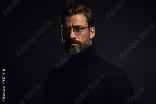 a man with beard and glasses