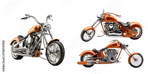 set of chopper isolated on transparent background