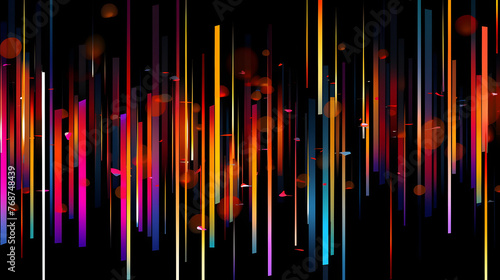 Digital colorful bright lines abstract graphic poster web page PPT background