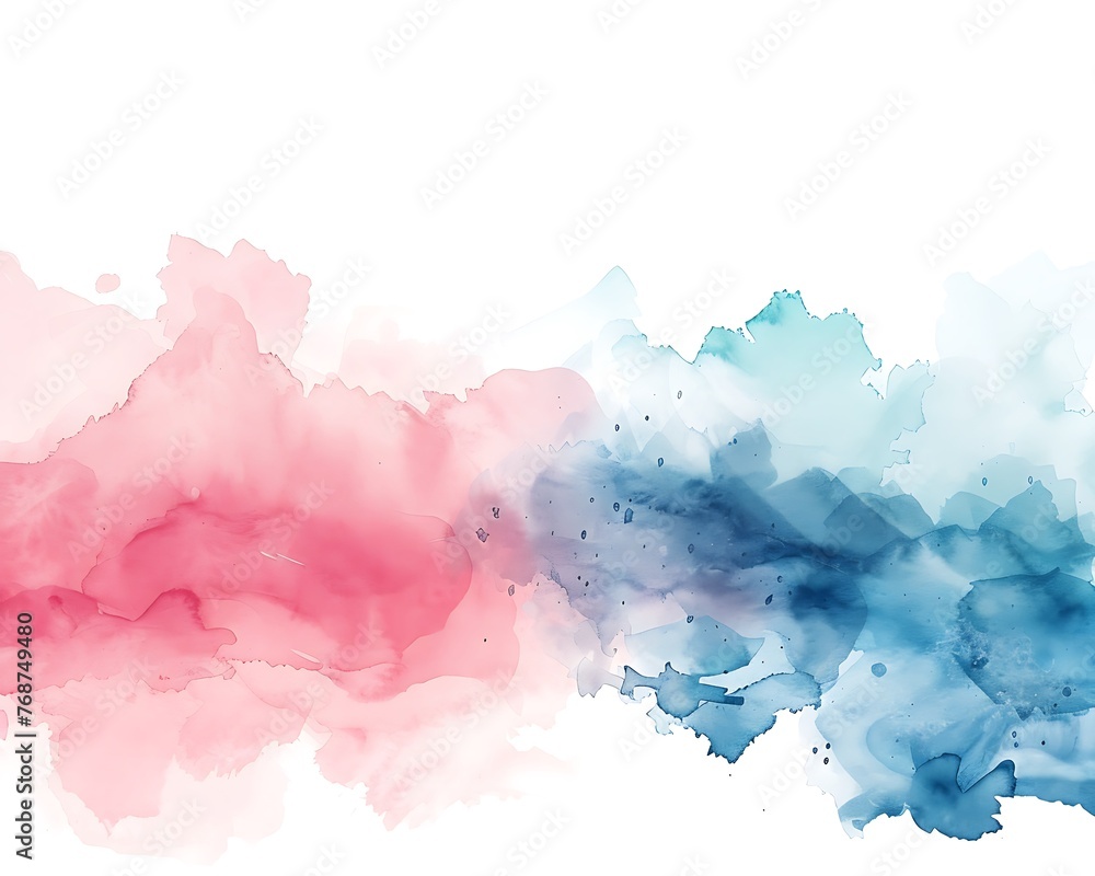 Abstract watercolour brush marks