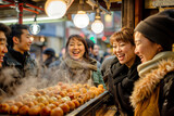 日本の文化を体験する外国人観光客