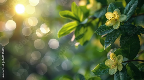 Close Up of Flower on Tree