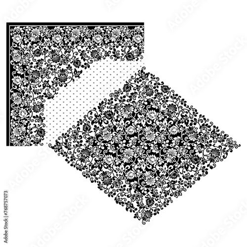 bedsheet design digital art use hand work and digital printing