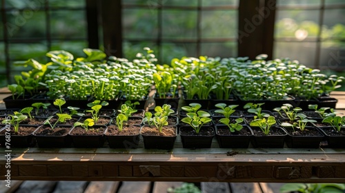 Assorted Plants Arranged on Table