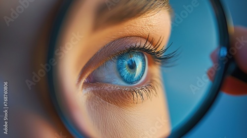 Fundus examined under a microscope, vision problems, ophthalmologist, asymmetry and astigmatism