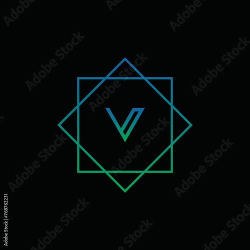 Free Download Letter V Logo. Letter Design Vector on black background - GFXLoad