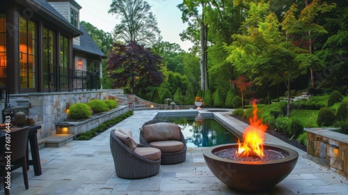 Fire Pit on a Patio