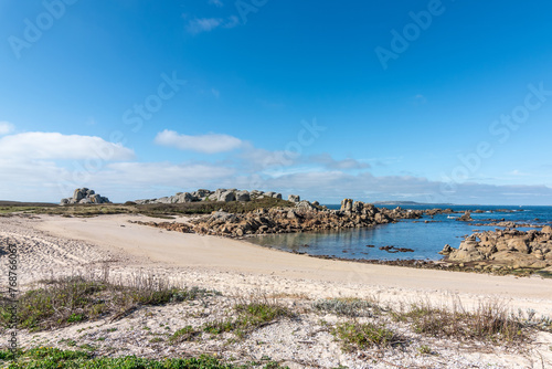 Playa de Aguieira, en San Vicente do Grove (Galicia, España)