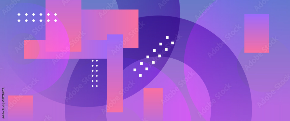 Blue pink and purple violet vector simple abstract gradient geometrical shape modern banner. For website, banners, brochure, posters, flyer, card, and cover