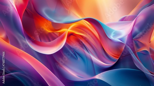 Chromatic Abstraction: Explore the interplay of light and color by creating abstract shapes with vibrant hues.