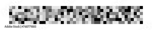 Censor blur texture. Gray pixel mosaic backgrounds. Checkered pattern to hide text, image or another prohibited, privacy or adult only content. Vector graphic illustration