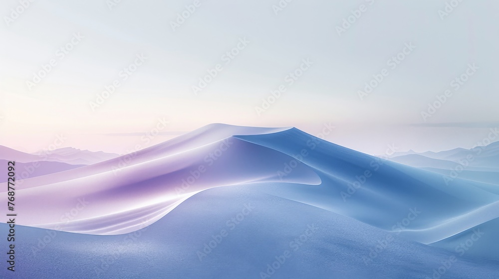 split background with a calming color palette of soft lavender and pale blue.