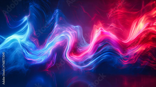 Neon Dreams in Motion: A Vivid Dance of Light and Shadow, A Symphony of Digital Artistry Unfolding
