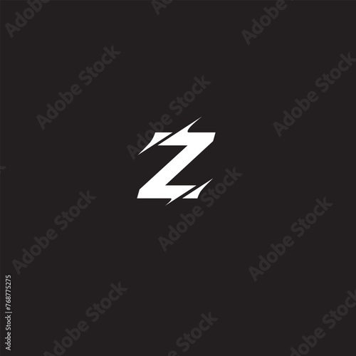 Initial letter Z logo and wings symbol. Wings design element, initial Letter Z logo Icon, Initial Logo Template
