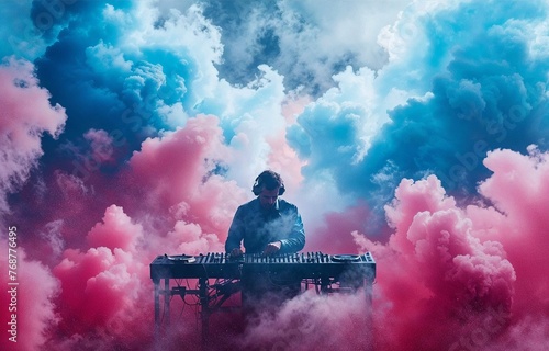 DJ playing on a concert