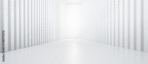 A close-up view of a white room illuminated by sunlight streaming in through the window, creating a serene atmosphere