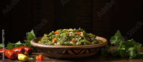 A ceramic bowl filled with ...