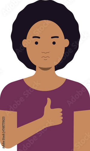women okay good hand sign