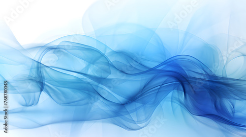 Digital technology blue smoke curve abstract graphic poster web page PPT background