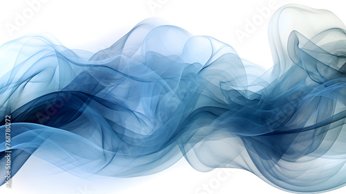 Digital technology blue smoke curve abstract graphic poster web page PPT background